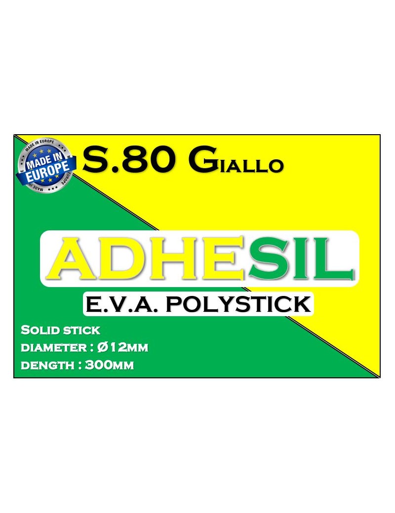Batoane silicon solid EVA - S.80 Giallo